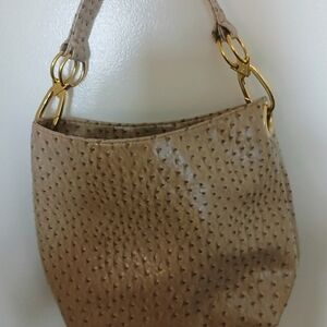 Braciano Tan Textured Shoulder Bag